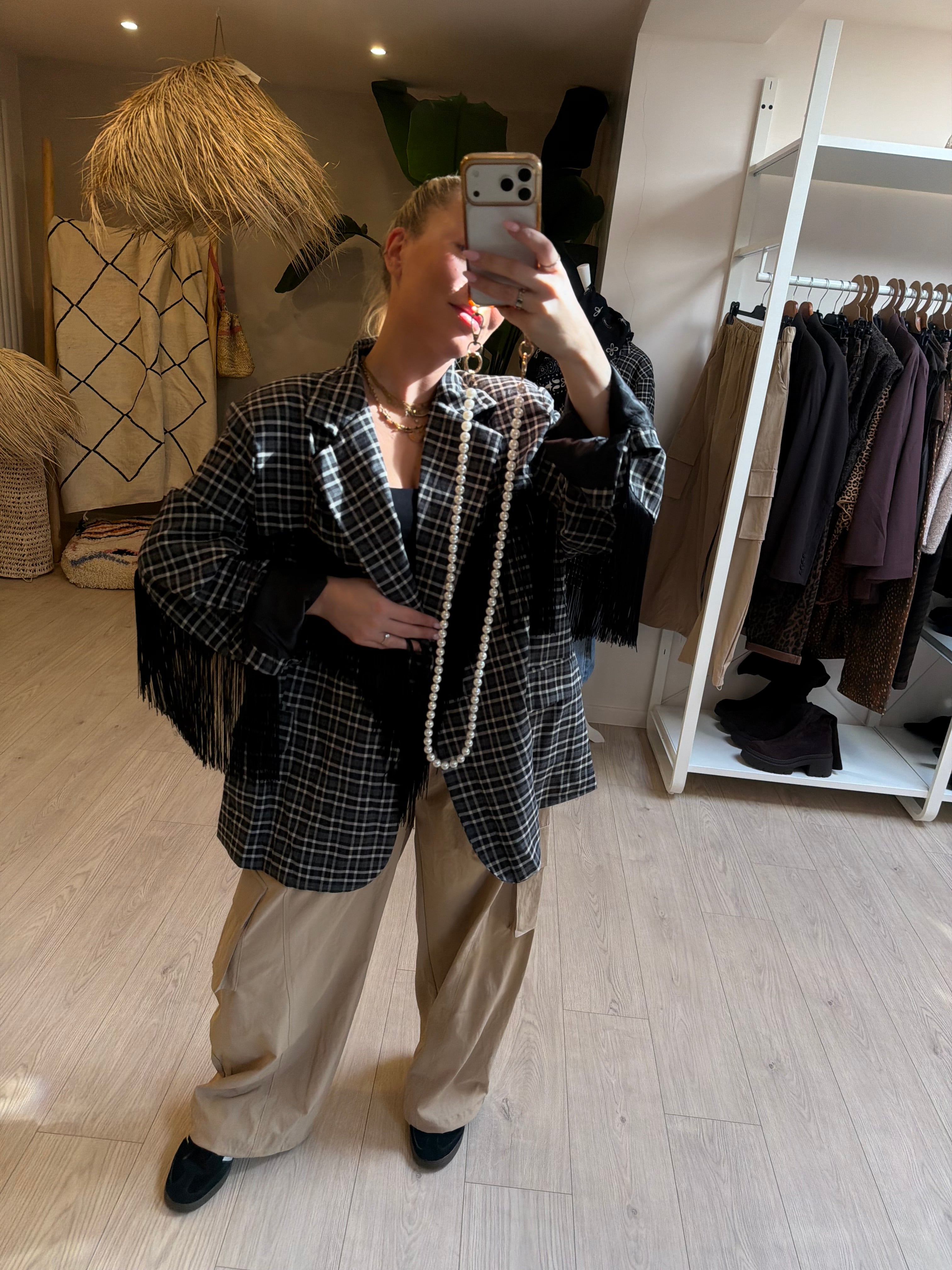 Blazer à franges