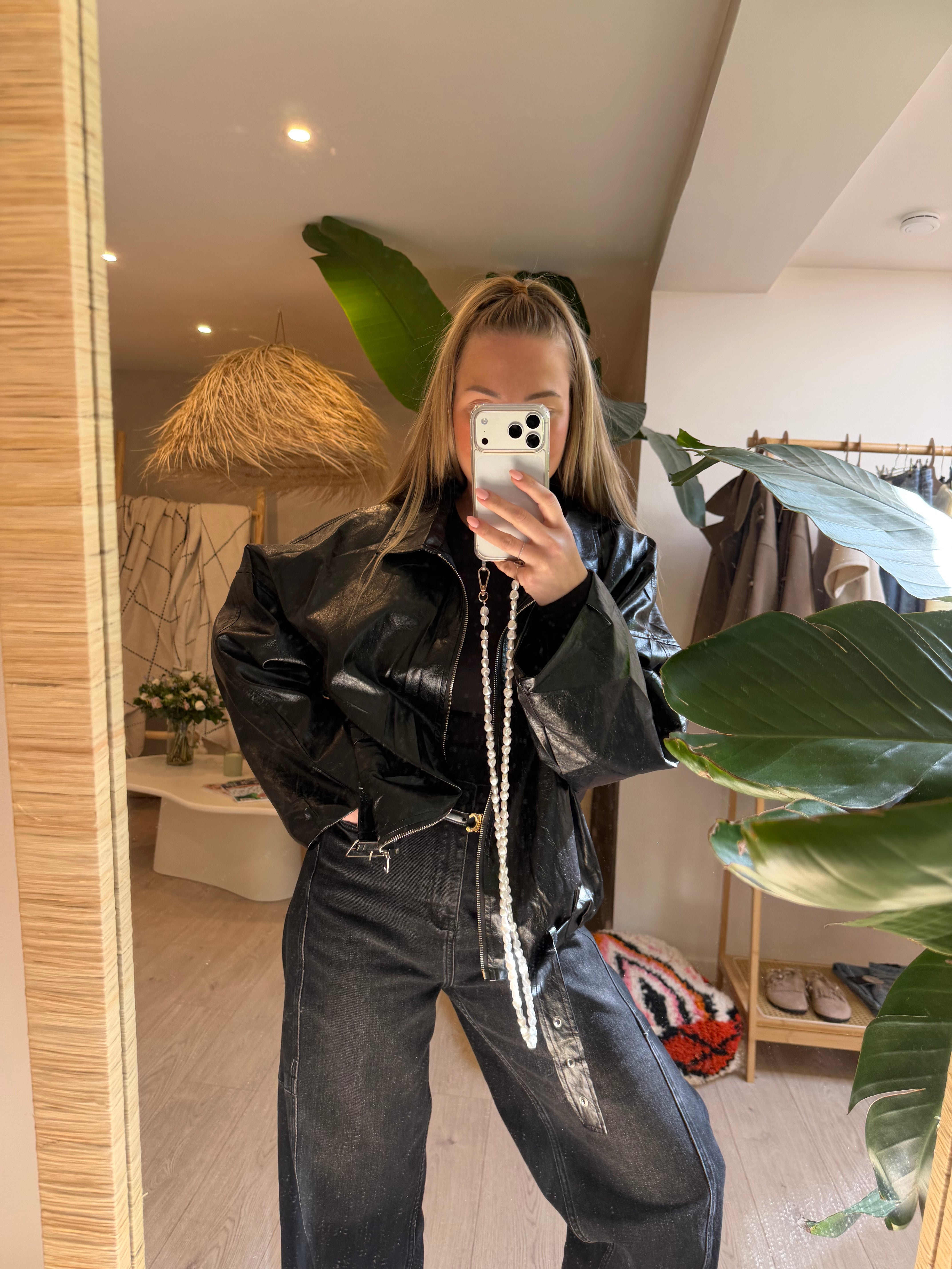 Bomber en cuir