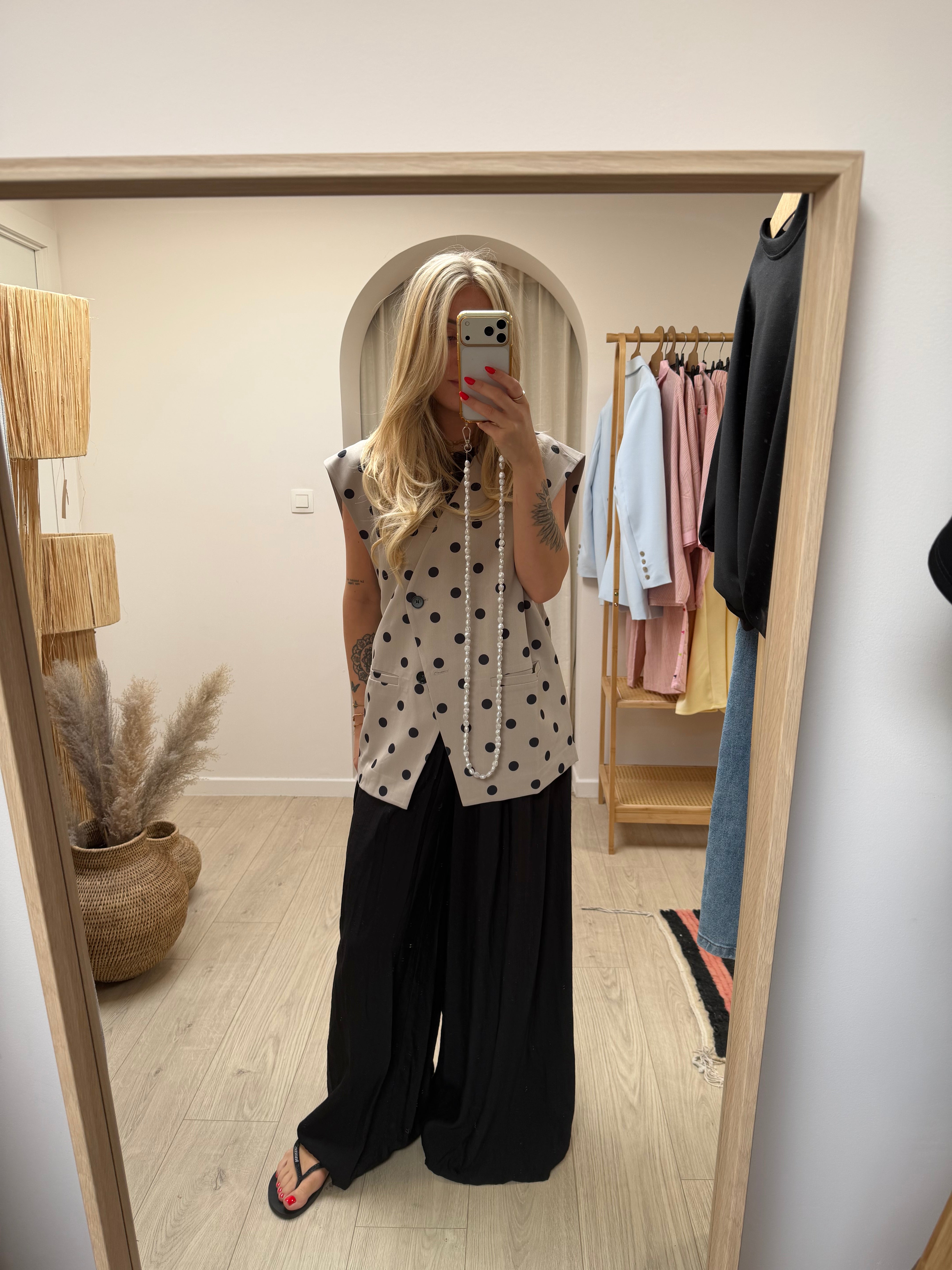 Gilet à pois