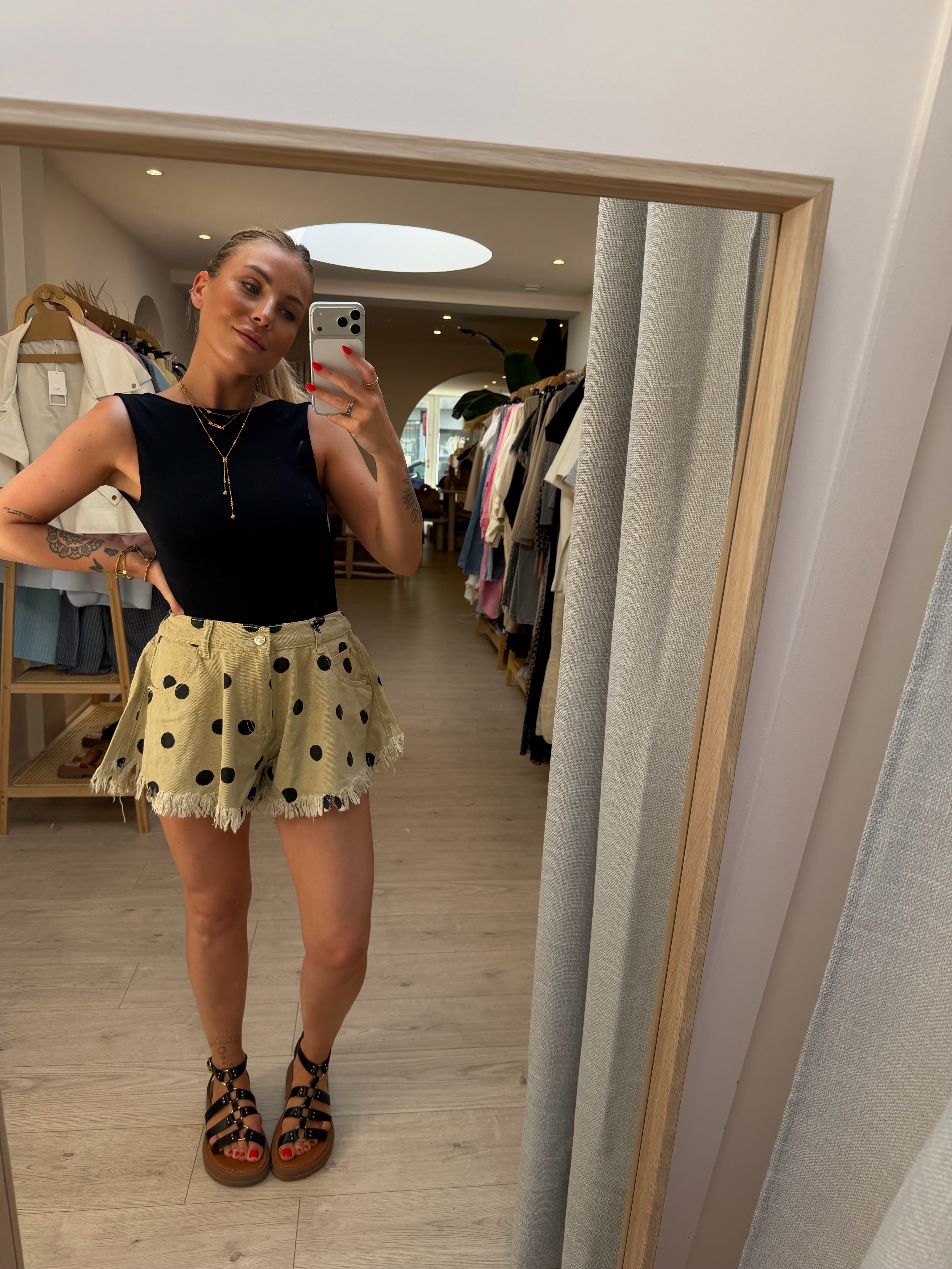 Short à pois