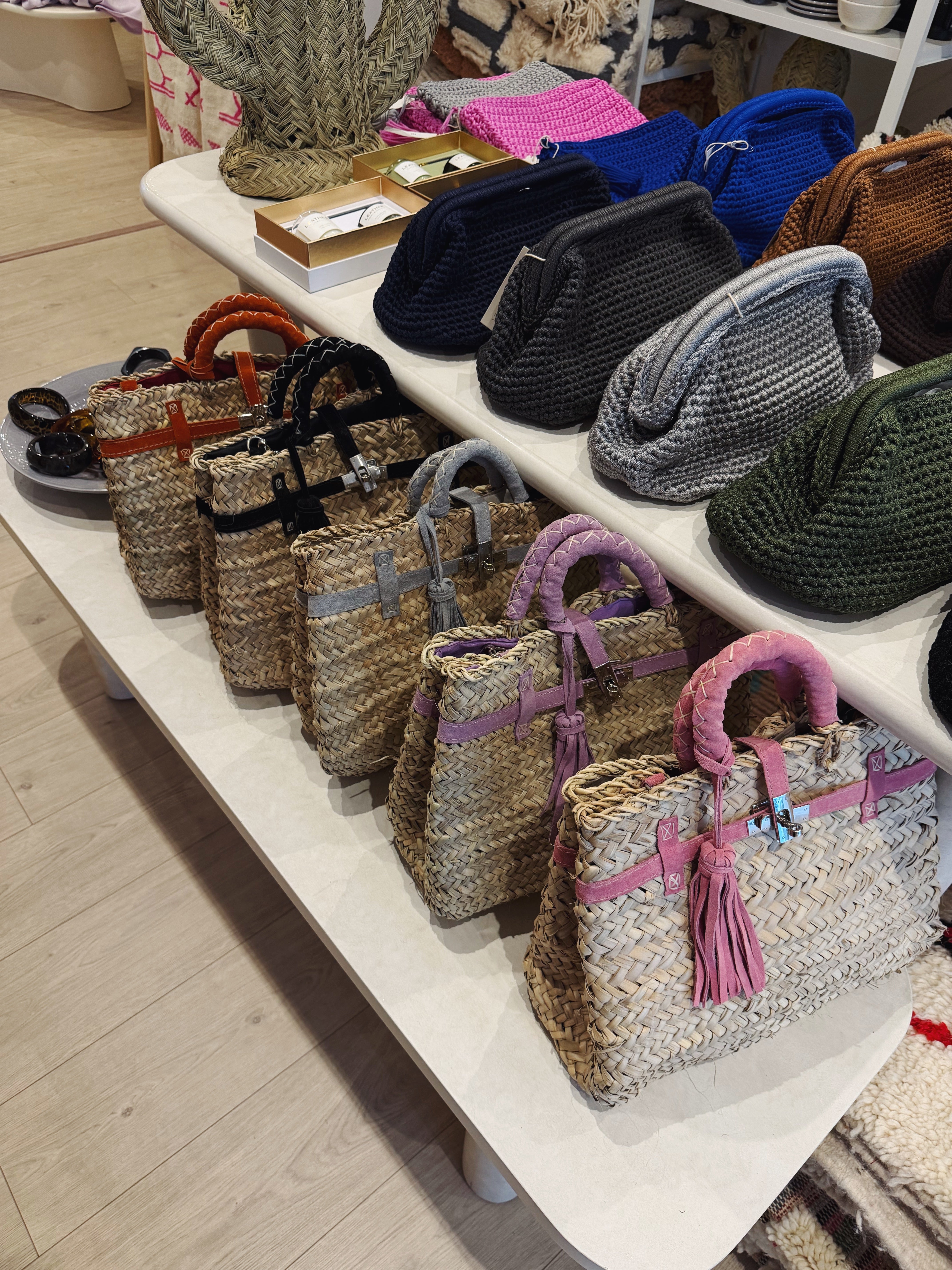 Sac Ibiza - panier bohème tressé